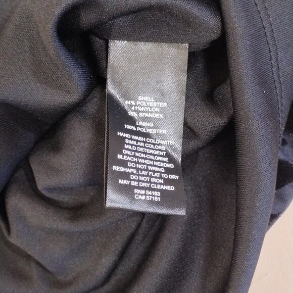 Jessica Howard Blue Purple Stretchy Plus Size Long Sleeve Zip Up Formal Dress - Picture 10 of 11